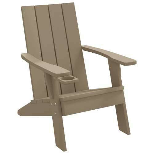 Vrtna stolica Adirondack svjetlosmeđa 75x88,5x89,5 cm PP Cijena