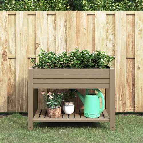 Povišena gredica - Vrtna gredica svjetlosmeđa 110x45x79 cm polipropilen - Svjetlosmeđa 1 Cijena