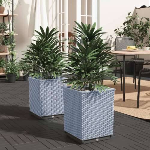 Sadilice 2 kom svjetlosive 30 x 30 x 37 cm od polipropilena - Svjetlosiva 2 Cijena