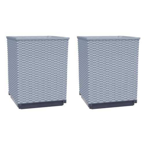 Sadilice 2 kom svjetlosive 30 x 30 x 37 cm od polipropilena - Svjetlosiva 2 Cijena