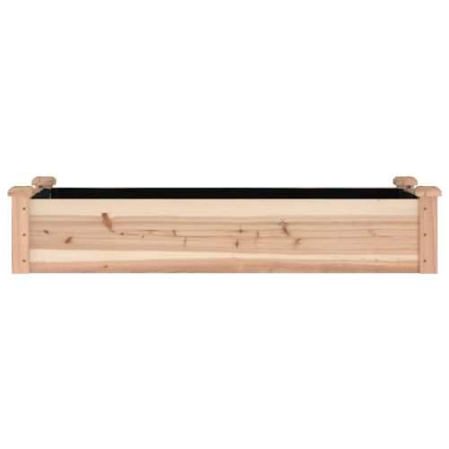 Povišena gredica - Vrtna gredica s oblogom 120x45x25 cm masivna jelovina - Prirodna 120 x 45 x 25 cm 1 Cijena