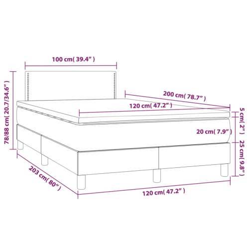 Box spring krevet s madracem ružičasti 120 x 200 cm baršunasti Cijena