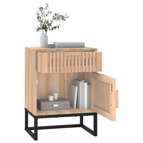 Noćni ormarić 40 x 30 x 55,5 cm od konstruiranog drva i željeza - Smeđa 1 Cijena