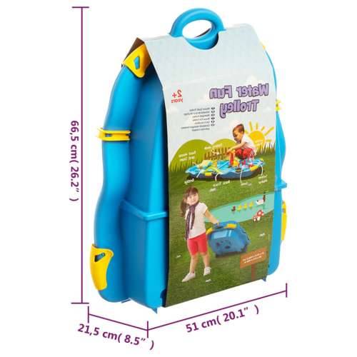 Kolica za vodenu zabavu 51 x 21,5 x 66,5 cm od polipropilena - Plava 1 Cijena