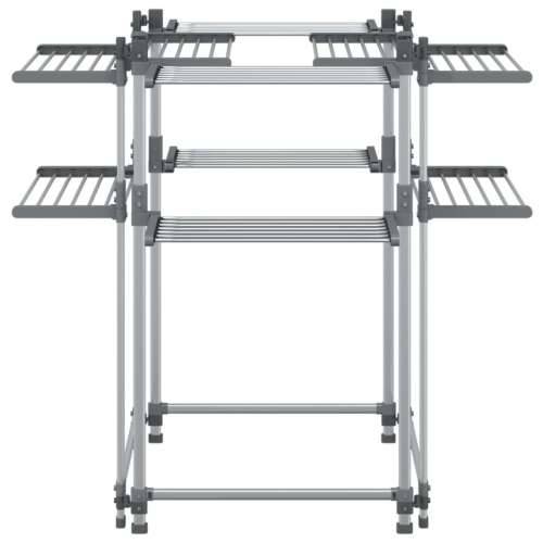 Stalak za sušenje rublja 107 x 107 x 120 cm aluminijski Cijena
