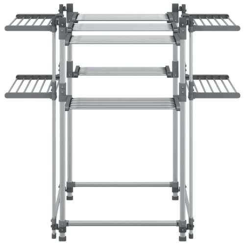 Stalak za sušenje rublja 107 x 107 x 120 cm aluminijski Cijena
