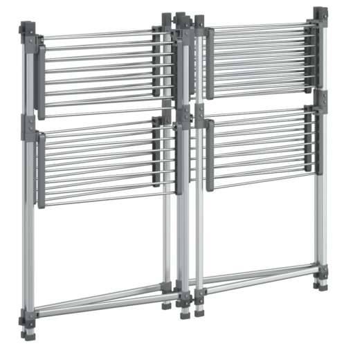 Stalak za sušenje rublja 107 x 107 x 120 cm aluminijski Cijena