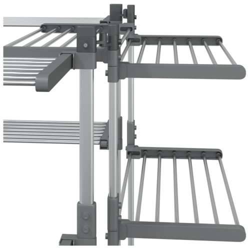 Stalak za sušenje rublja 107 x 107 x 120 cm aluminijski Cijena