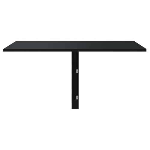 Sklopivi zidni stol crni 100 x 60 x 56 cm od konstruiranog drva - Crna 1 Cijena