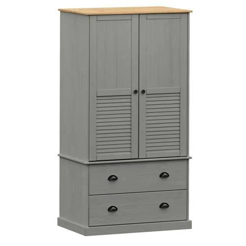Ormar VIGO sivi 90 x 55 x 170 cm od masivne borovine - Siva 1 Cijena