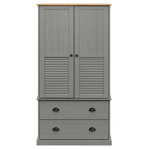 Ormar VIGO sivi 90 x 55 x 170 cm od masivne borovine - Siva 1 Cijena