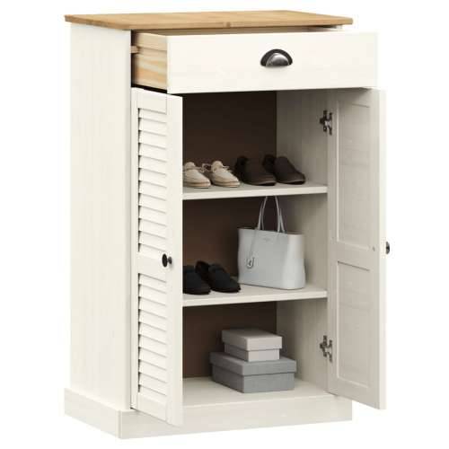 Ormarić za cipele VIGO bijeli 60x35x96 cm od masivne borovine - Bijela 1 Cijena