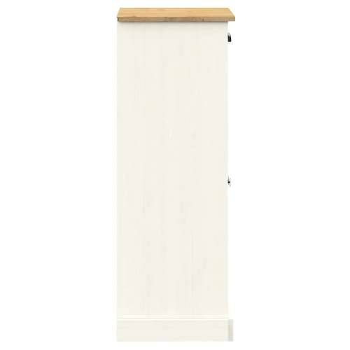 Ormarić za cipele VIGO bijeli 60x35x96 cm od masivne borovine - Bijela 1 Cijena