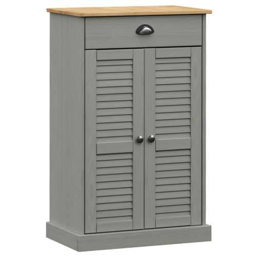 Ormarić za cipele VIGO sivi 60 x 35 x 96 cm od masivne borovine - Siva 1 Cijena