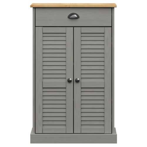 Ormarić za cipele VIGO sivi 60 x 35 x 96 cm od masivne borovine - Siva 1 Cijena
