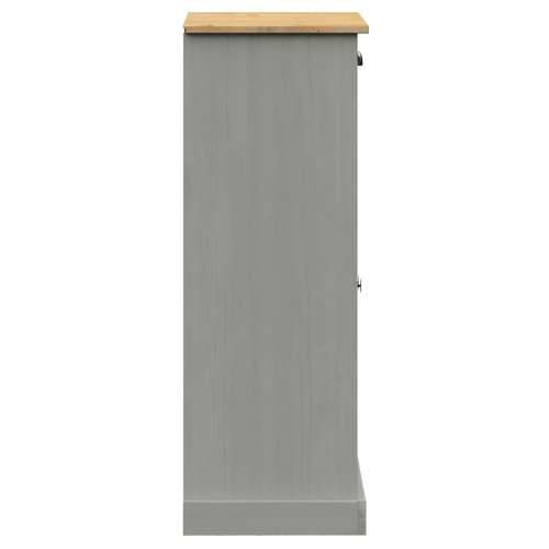 Ormarić za cipele VIGO sivi 60 x 35 x 96 cm od masivne borovine - Siva 1 Cijena