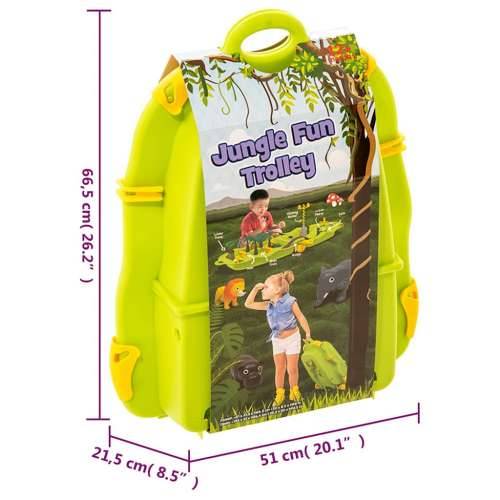Kolica za vodenu zabavu s džunglom 51 x 21,5 x 66,5 cm PP - Zelena 1 Cijena