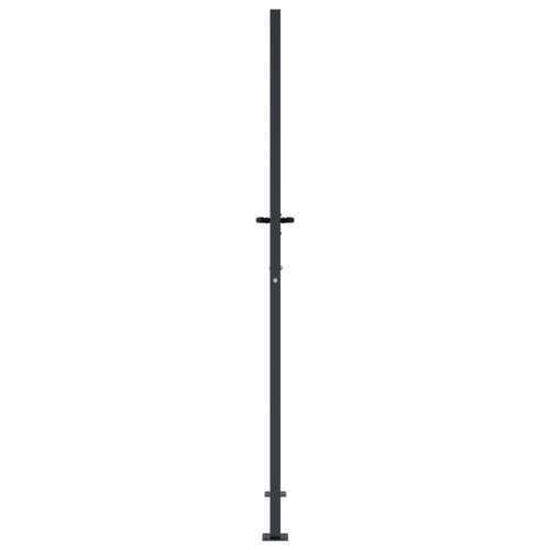 Vrtna vrata antracit 105 x 180 cm čelična četvrtasti dizajn - 105 x 180 cm Cijena