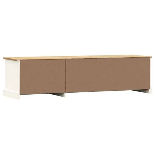 TV ormarić VIGO bijeli 156 x 40 x 40 cm od masivne borovine - Bijela 1 Cijena