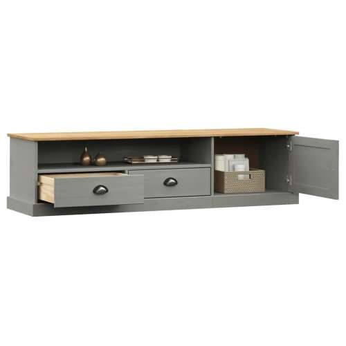 TV ormarić VIGO sivi 156 x 40 x 40 cm od masivne borovine - Siva 1 Cijena