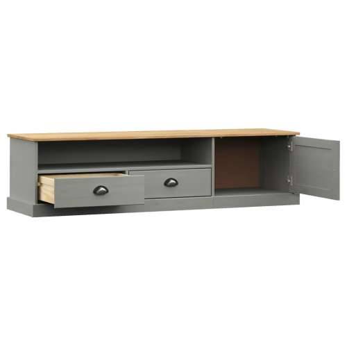 TV ormarić VIGO sivi 156 x 40 x 40 cm od masivne borovine - Siva 1 Cijena