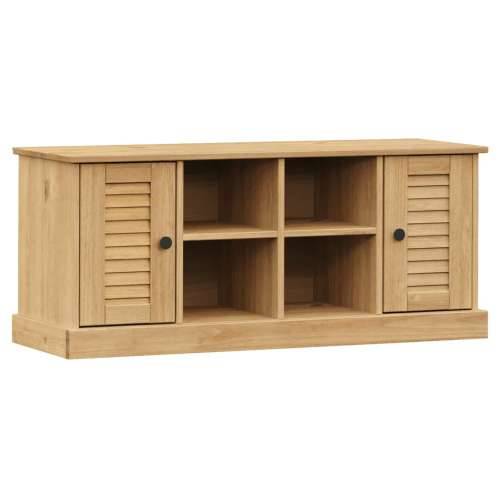 Klupa za cipele VIGO 106 x 35 x 45 cm od masivne borovine - Smeđa Cijena