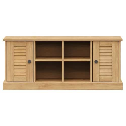 Klupa za cipele VIGO 106 x 35 x 45 cm od masivne borovine - Smeđa Cijena