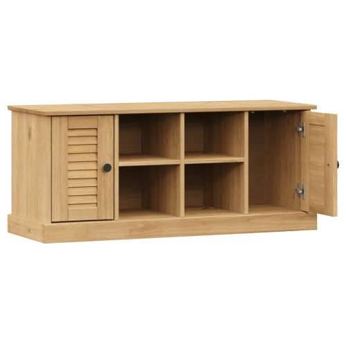 Klupa za cipele VIGO 106 x 35 x 45 cm od masivne borovine - Smeđa Cijena