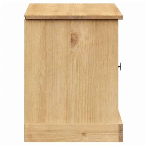 Klupa za cipele VIGO 106 x 35 x 45 cm od masivne borovine - Smeđa Cijena