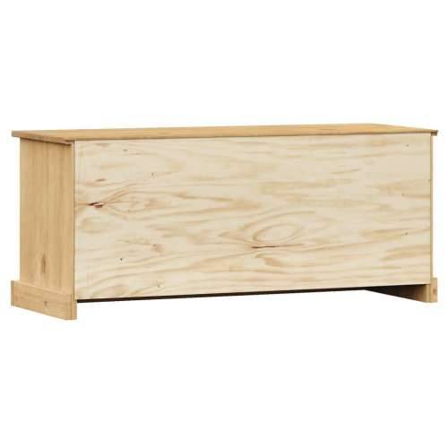 Klupa za cipele VIGO 106 x 35 x 45 cm od masivne borovine - Smeđa Cijena