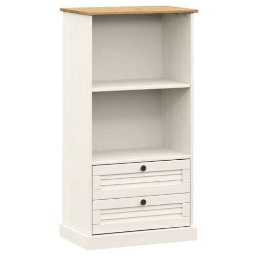 Regal za knjige VIGO bijeli 60x35x114,5 cm od masivne borovine - Bijela 1 Cijena