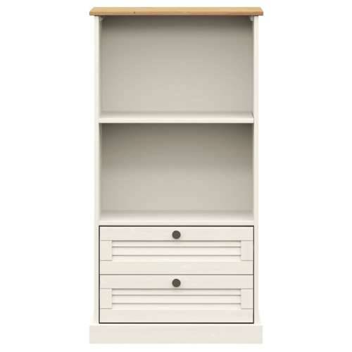 Regal za knjige VIGO bijeli 60x35x114,5 cm od masivne borovine - Bijela 1 Cijena