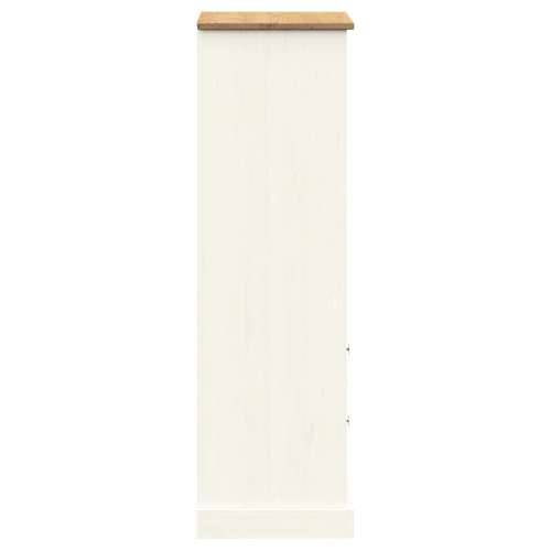 Regal za knjige VIGO bijeli 60x35x114,5 cm od masivne borovine - Bijela 1 Cijena