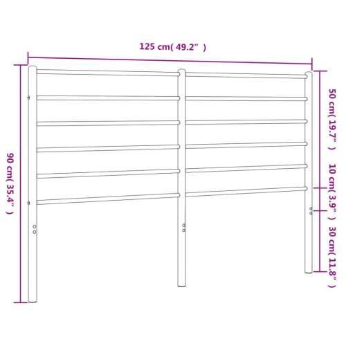 Metalno uzglavlje crno 120 cm - Crna 120 cm 1 Cijena
