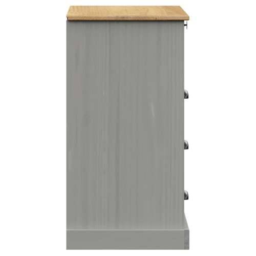 Ladičar VIGO sivi 80 x 40 x 76 cm od masivne borovine - Siva 1 Cijena