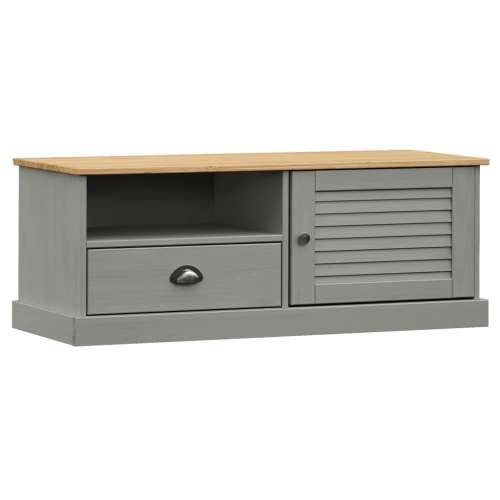 TV ormarić VIGO sivi 106 x 40 x 40 cm od masivne borovine - Siva 1 Cijena