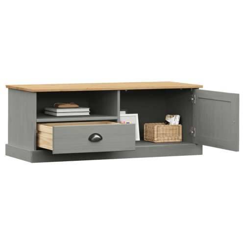 TV ormarić VIGO sivi 106 x 40 x 40 cm od masivne borovine - Siva 1 Cijena