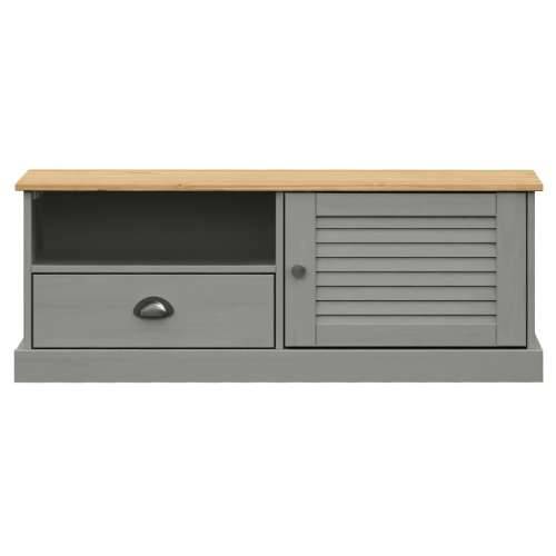 TV ormarić VIGO sivi 106 x 40 x 40 cm od masivne borovine - Siva 1 Cijena