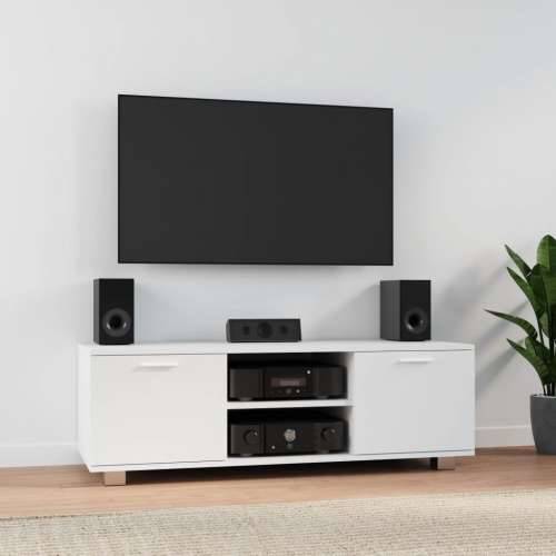 TV ormarić bijeli 120 x 40,5 x 35 cm od konstruiranog drva - Bijela 1 120 cm Cijena