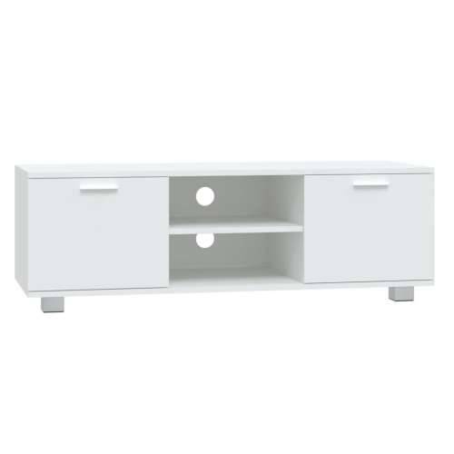 TV ormarić bijeli 120 x 40,5 x 35 cm od konstruiranog drva - Bijela 1 120 cm Cijena