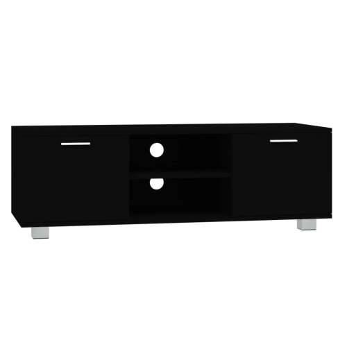TV ormarić crni 120 x 40,5 x 35 cm od konstruiranog drva - Crna 1 120 cm Cijena