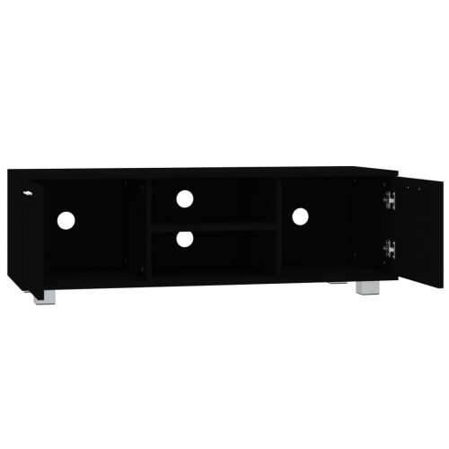 TV ormarić crni 120 x 40,5 x 35 cm od konstruiranog drva - Crna 1 120 cm Cijena