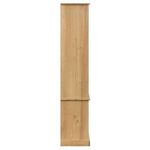 Vitrina sa staklom VIGO 85 x 35 x 170 cm od masivne borovine - Smeđa 1 Cijena