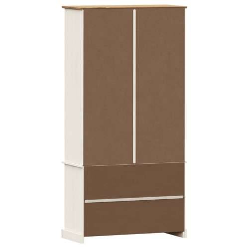 Vitrina sa staklom VIGO bijela 85x35x170 cm od masivne borovine - Bijela 1 Cijena