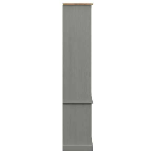 Vitrina sa staklom VIGO siva 85x35x170 cm od masivne borovine - Siva 1 Cijena