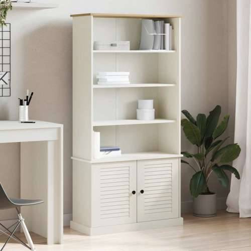 Regal za knjige VIGO bijeli 85x35x170 cm od masivne borovine - Bijela 1 Cijena