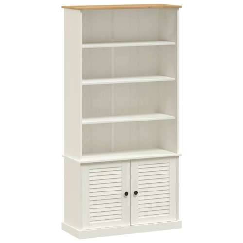 Regal za knjige VIGO bijeli 85x35x170 cm od masivne borovine - Bijela 1 Cijena