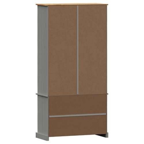 Regal za knjige VIGO sivi 85 x 35 x 170 cm od masivne borovine - Siva 1 Cijena