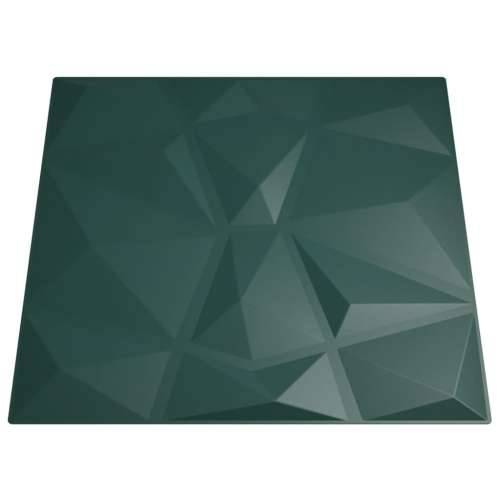 Zidni paneli 48 kom zeleni 50x50 cm XPS 12 m² uzorak dijamanta Cijena