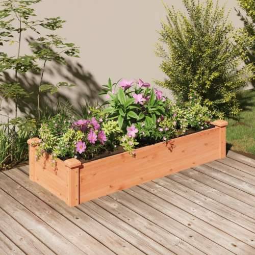 Povišena gredica - Vrtna gredica s oblogom smeđa 120x45x25 cm od jelovine - Smeđa 120 x 45 x 25 cm 1 Cijena